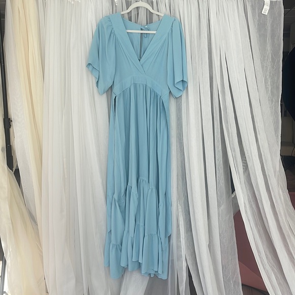 Dresses Baby Blue Boho Dress Poshmark